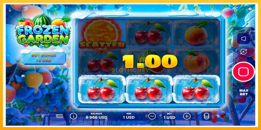 Máquina de jogos Frozen Garden - chance de ganhar dinheiro, foto 5