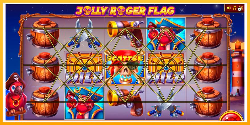 Máquina de jogos Jolly Roger Flag - chance de ganhar dinheiro, foto 1