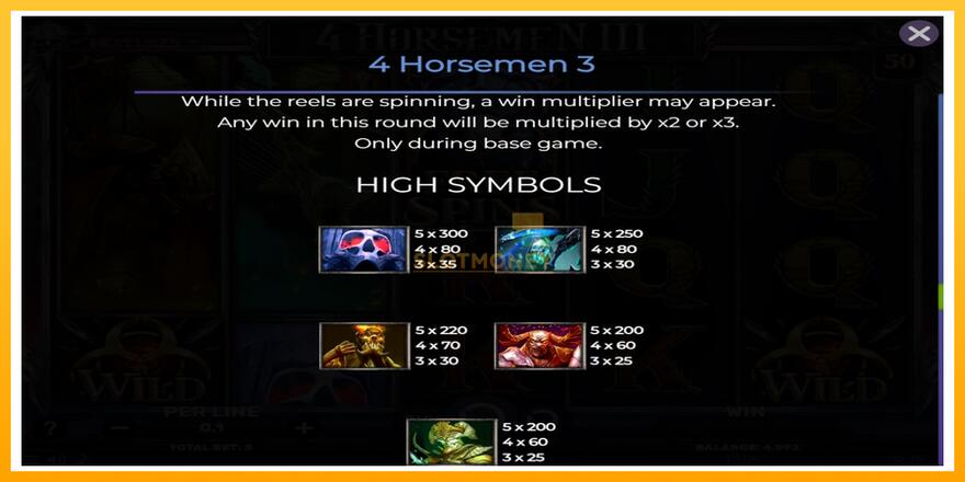 Máquina de jogos 4 Horsemen III - chance de ganhar dinheiro, foto 7