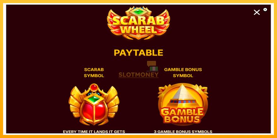 Máquina de jogos Scarab Wheel - chance de ganhar dinheiro, foto 5