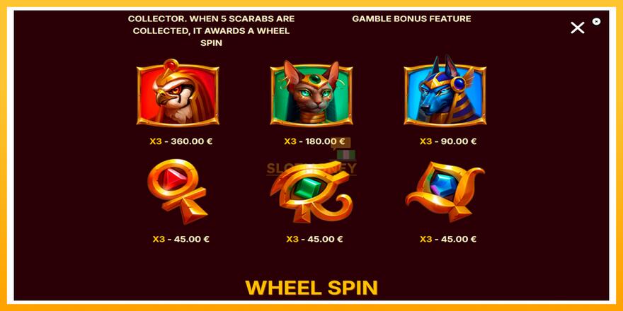 Máquina de jogos Scarab Wheel - chance de ganhar dinheiro, foto 6