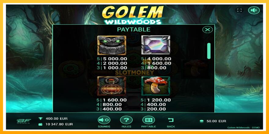 Máquina de jogos Golem Wildwoods - chance de ganhar dinheiro, foto 4