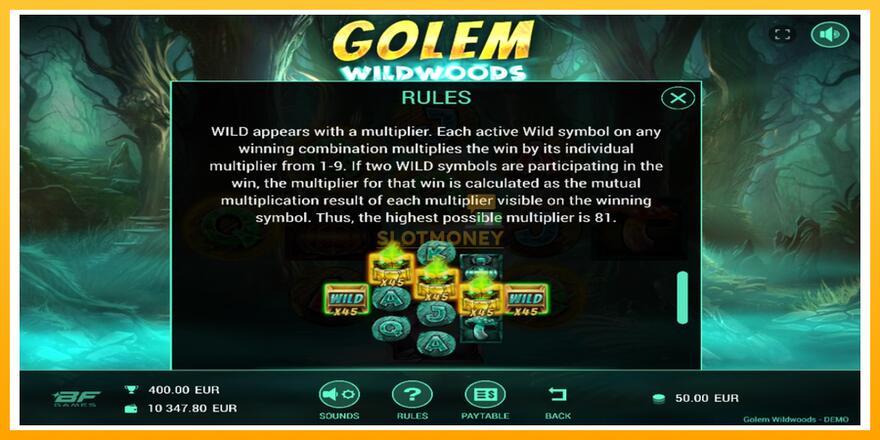 Máquina de jogos Golem Wildwoods - chance de ganhar dinheiro, foto 5