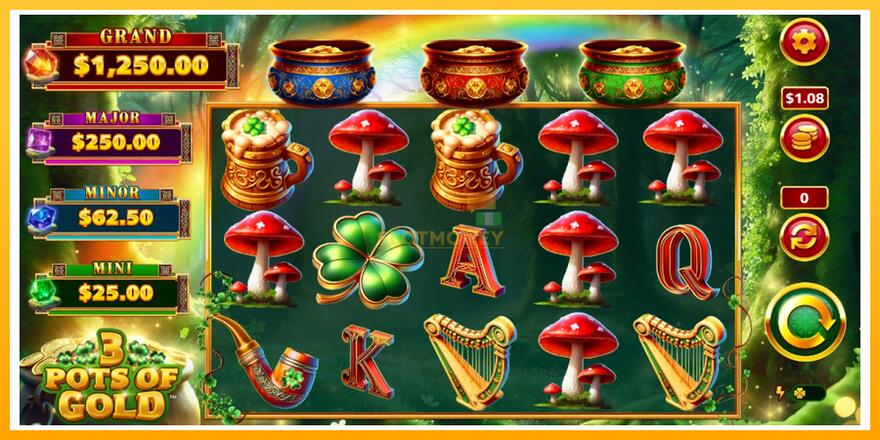 Máquina de jogos 3 Pots O Gold - chance de ganhar dinheiro, foto 1