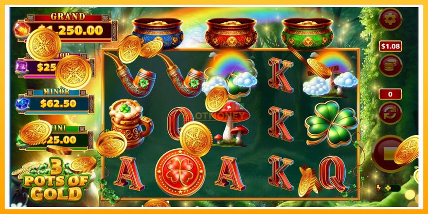 Máquina de jogos 3 Pots O Gold - chance de ganhar dinheiro, foto 4