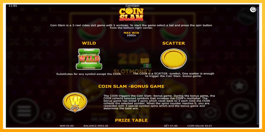 Máquina de jogos Coin Slam - chance de ganhar dinheiro, foto 5