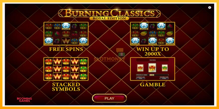 Máquina de jogos Burning Classics Royal Edition - chance de ganhar dinheiro, foto 1