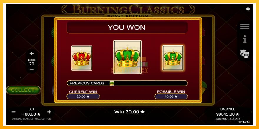 Máquina de jogos Burning Classics Royal Edition - chance de ganhar dinheiro, foto 5