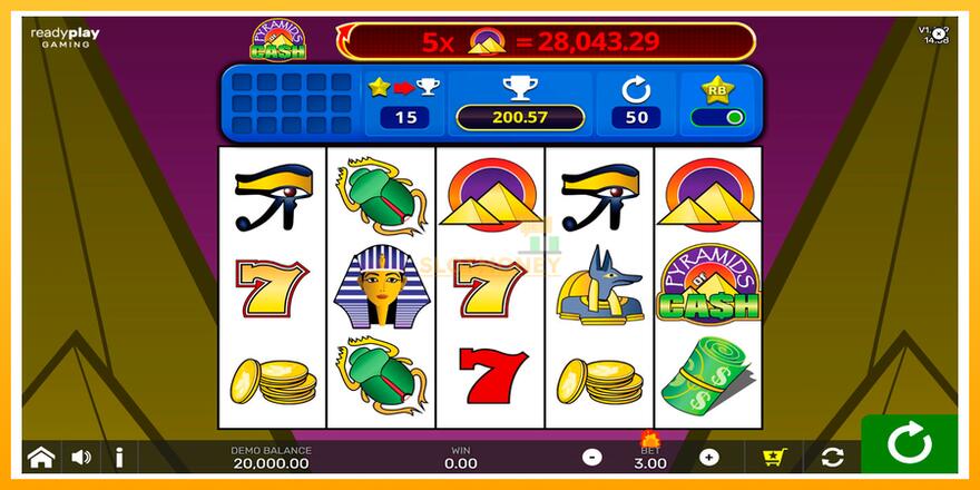 Máquina de jogos Pyramids of Cash with Reel Bingo - chance de ganhar dinheiro, foto 1