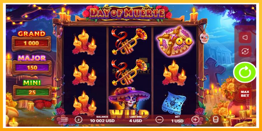 Máquina de jogos Day of Muerte - chance de ganhar dinheiro, foto 4