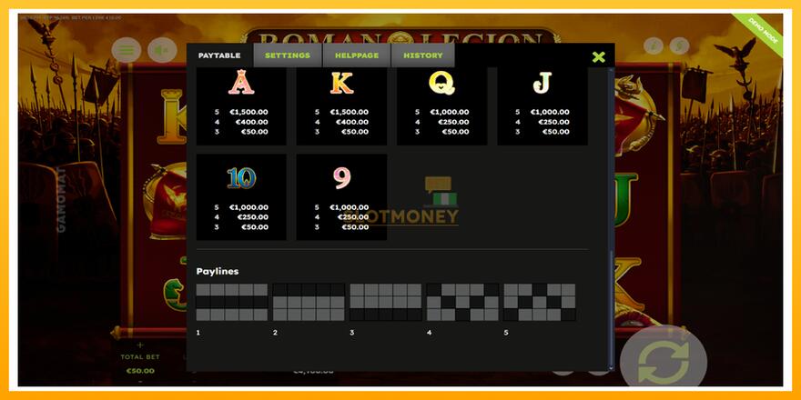 Máquina de jogos Roman Legion Deluxe - chance de ganhar dinheiro, foto 7