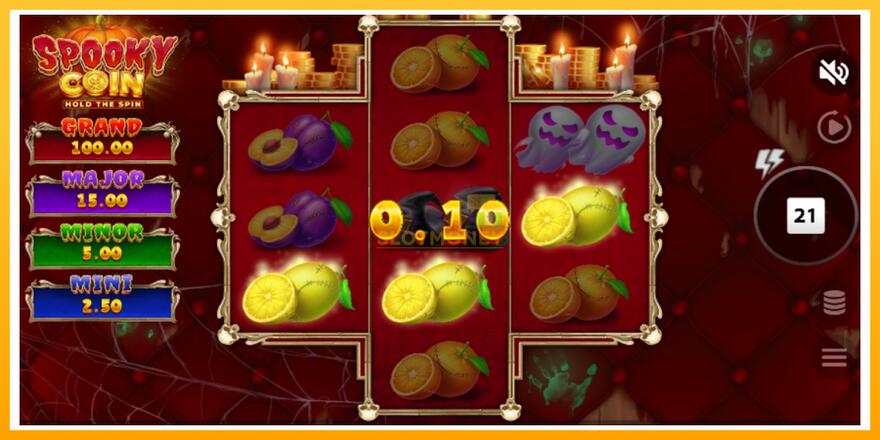 Máquina de jogos Spooky Coin Hold The Spin - chance de ganhar dinheiro, foto 3