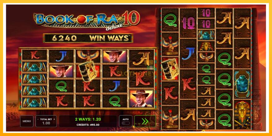 Máquina de jogos Book of Ra Deluxe 10 Win Ways - chance de ganhar dinheiro, foto 2