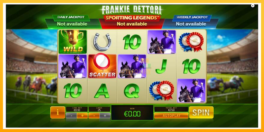 Máquina de jogos Frankie Dettori Sporting Legends - chance de ganhar dinheiro, foto 2