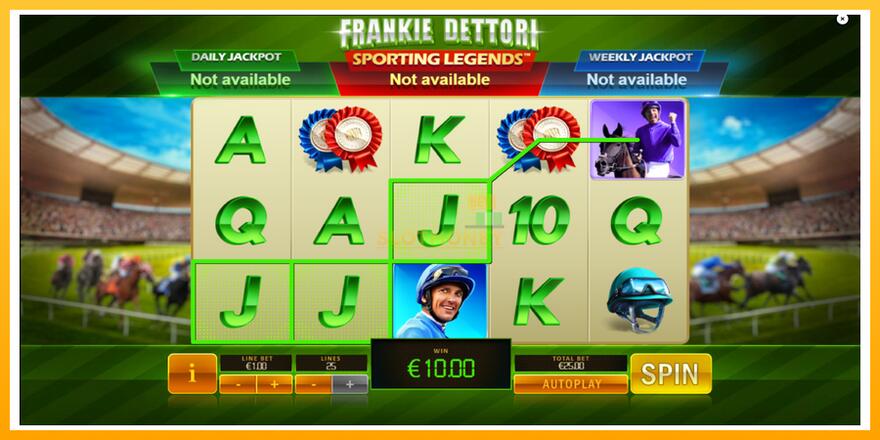 Máquina de jogos Frankie Dettori Sporting Legends - chance de ganhar dinheiro, foto 4