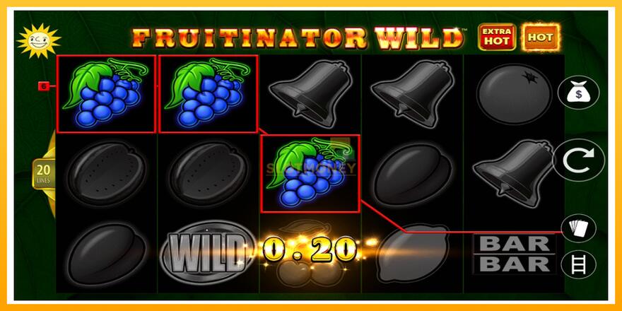 Máquina de jogos Fruitinator Wild - chance de ganhar dinheiro, foto 3