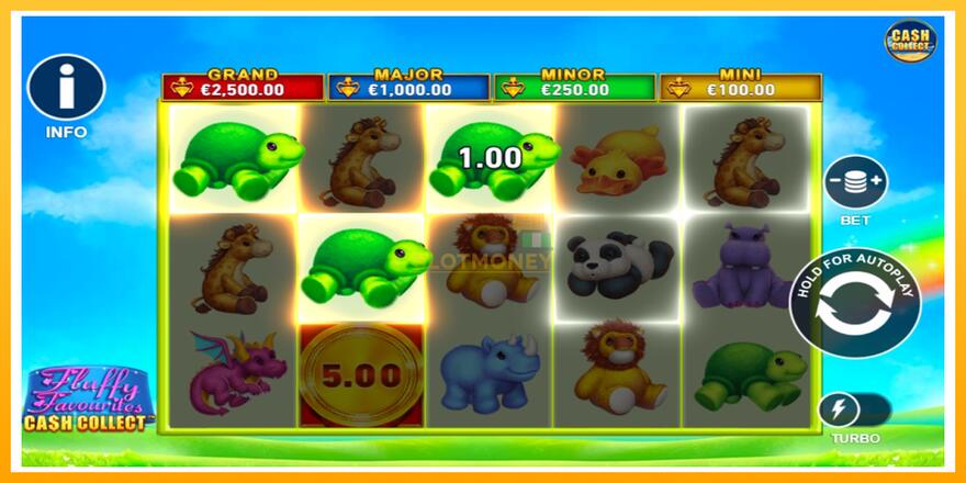 Máquina de jogos Fluffy Favourites Cash Collect - chance de ganhar dinheiro, foto 3