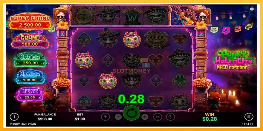 Máquina de jogos Punky HalloWin Mega Cascade - chance de ganhar dinheiro, foto 2