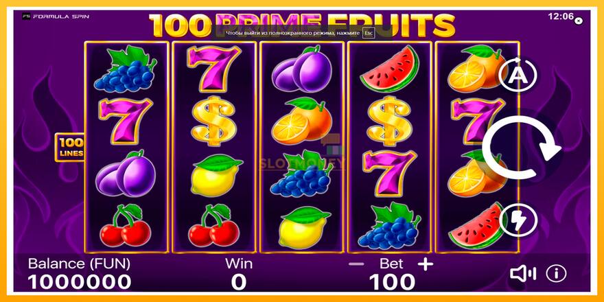 Máquina de jogos 100 Prime Fruits - chance de ganhar dinheiro, foto 1