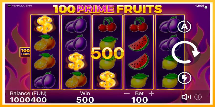 Máquina de jogos 100 Prime Fruits - chance de ganhar dinheiro, foto 2