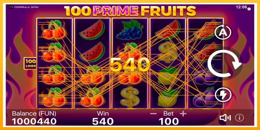 Máquina de jogos 100 Prime Fruits - chance de ganhar dinheiro, foto 3