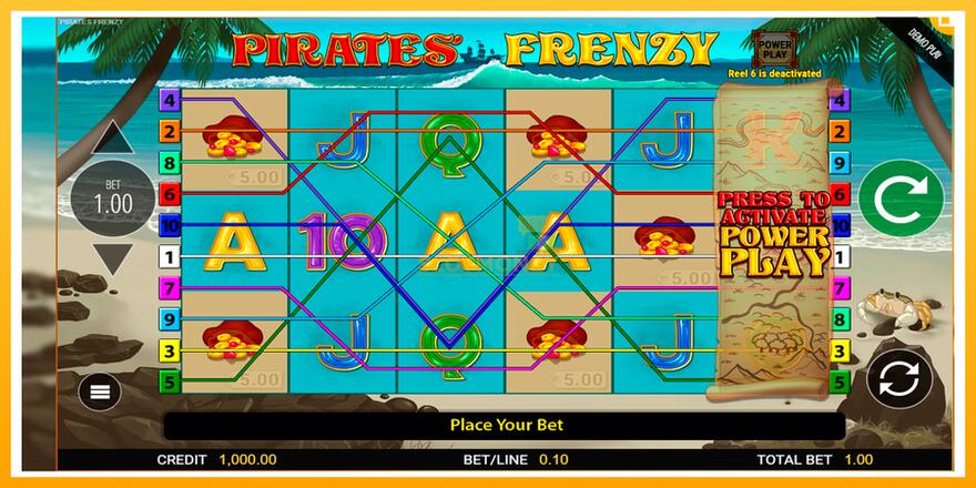 Máquina de jogos Pirates Frenzy - chance de ganhar dinheiro, foto 1