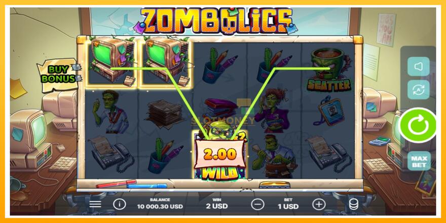 Máquina de jogos Zombolics - chance de ganhar dinheiro, foto 4