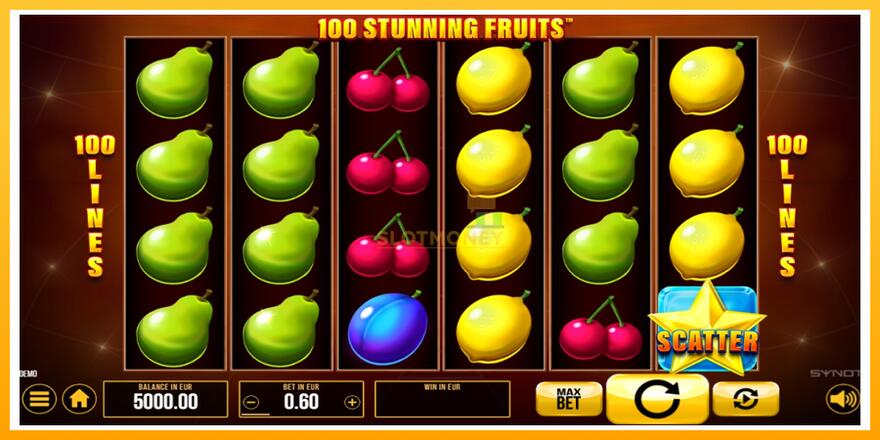 Máquina de jogos 100 Stunning Fruits - chance de ganhar dinheiro, foto 1