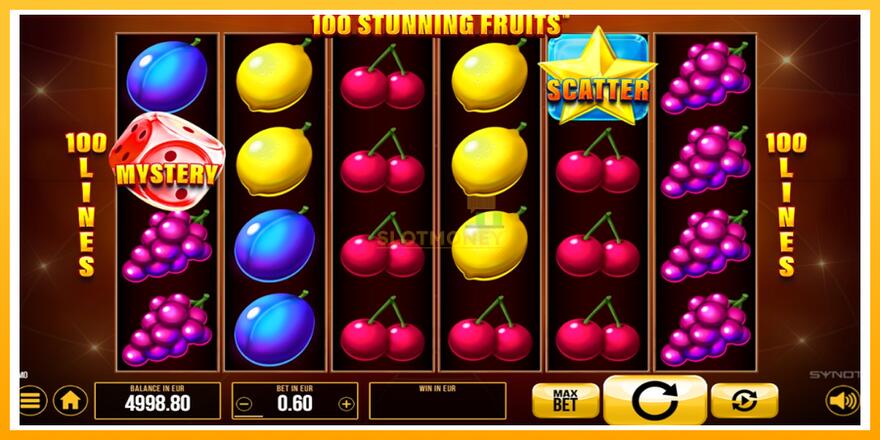 Máquina de jogos 100 Stunning Fruits - chance de ganhar dinheiro, foto 2