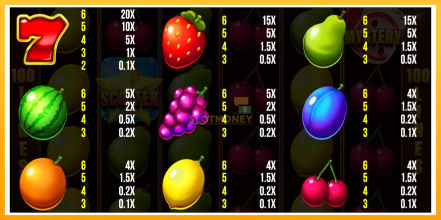 Máquina de jogos 100 Stunning Fruits - chance de ganhar dinheiro, foto 4