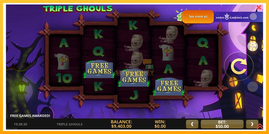 Máquina de jogos Triple Ghouls - chance de ganhar dinheiro, foto 3