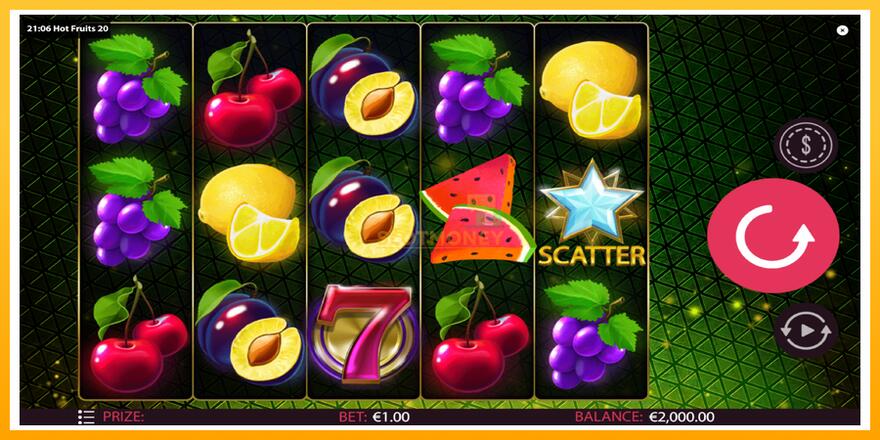 Máquina de jogos Hot Fruits 20 - chance de ganhar dinheiro, foto 2