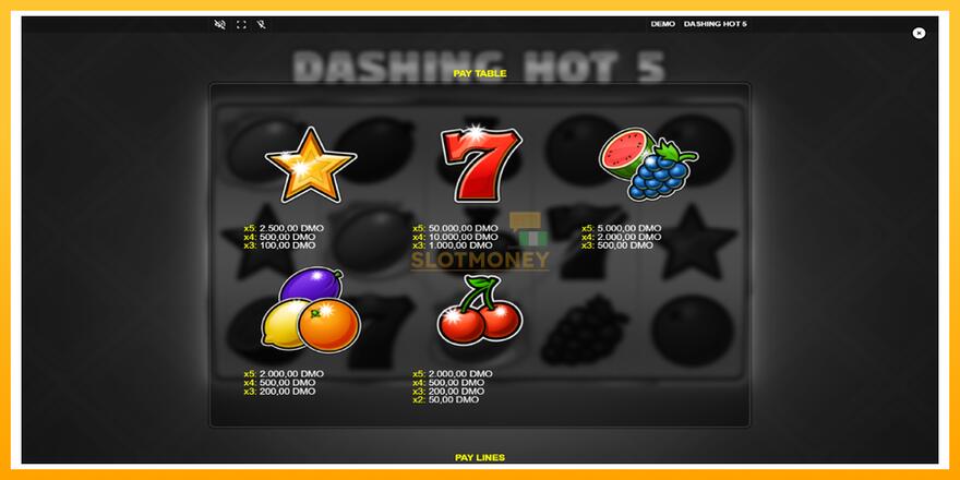 Máquina de jogos Dashing Hot 5 - chance de ganhar dinheiro, foto 5