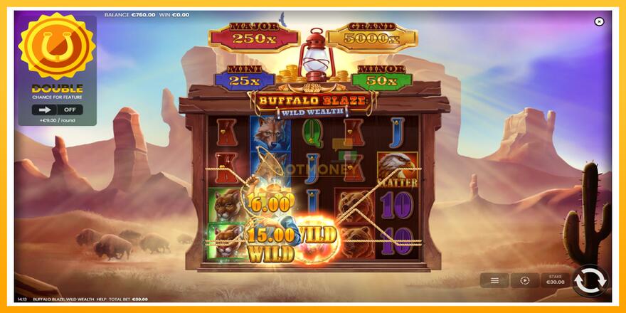 Máquina de jogos Buffalo Blaze: Wild Wealth - chance de ganhar dinheiro, foto 3