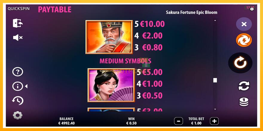 Máquina de jogos Sakura Fortune Epic Bloom - chance de ganhar dinheiro, foto 6