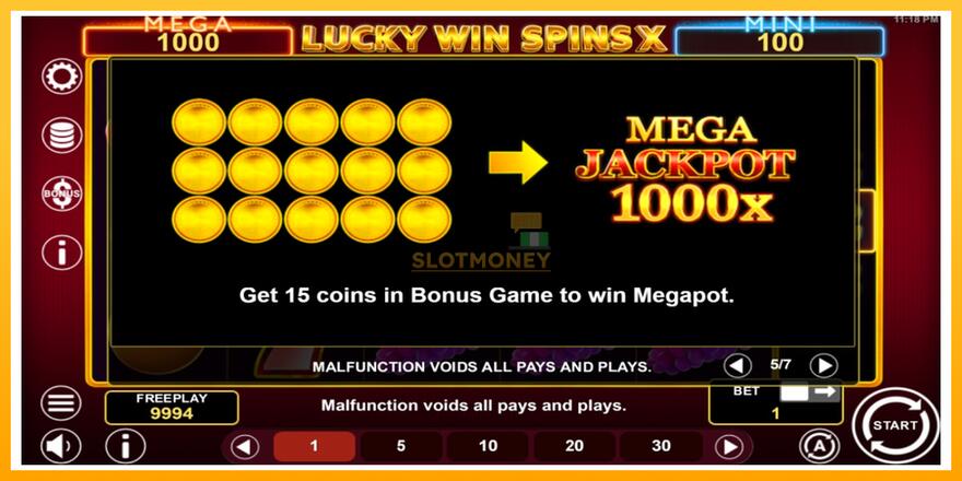 Máquina de jogos Lucky Win Spins X - chance de ganhar dinheiro, foto 7