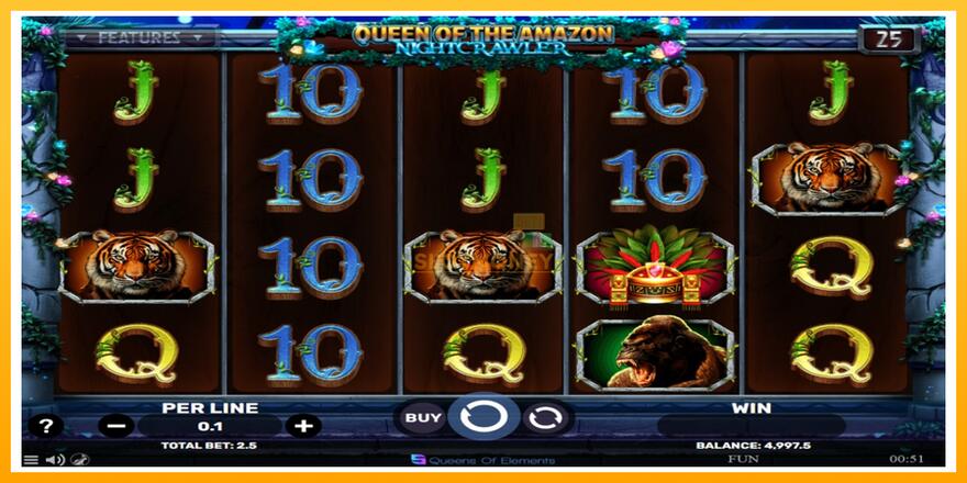 Máquina de jogos Queen of the Amazon - Nightcrawler - chance de ganhar dinheiro, foto 2