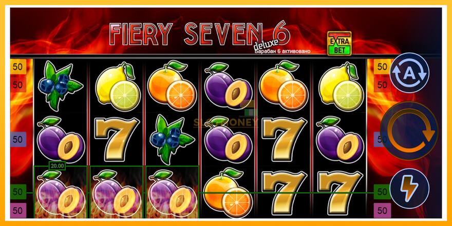 Máquina de jogos Fiery Sevens Deluxe Six - chance de ganhar dinheiro, foto 3