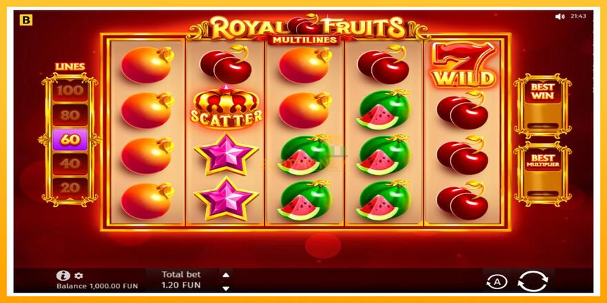 Máquina de jogos Royal Fruits Multilines - chance de ganhar dinheiro, foto 1