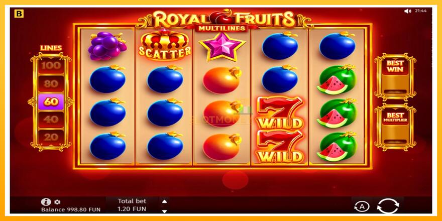 Máquina de jogos Royal Fruits Multilines - chance de ganhar dinheiro, foto 2