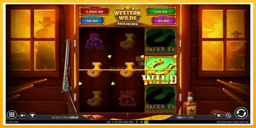 Máquina de jogos Western Wilds Hold and Win - chance de ganhar dinheiro, foto 3