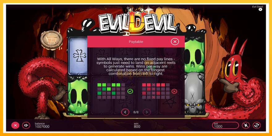 Máquina de jogos Evil Devil - chance de ganhar dinheiro, foto 7