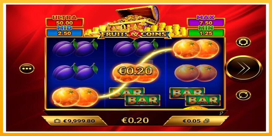 Máquina de jogos Fruits & Coins - chance de ganhar dinheiro, foto 3