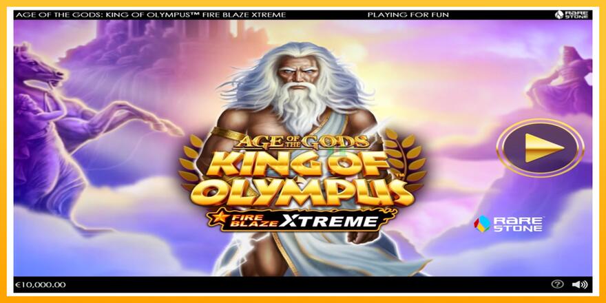 Máquina de jogos Age of the Gods: King of Olympus Fire Blaze Xtreme - chance de ganhar dinheiro, foto 1