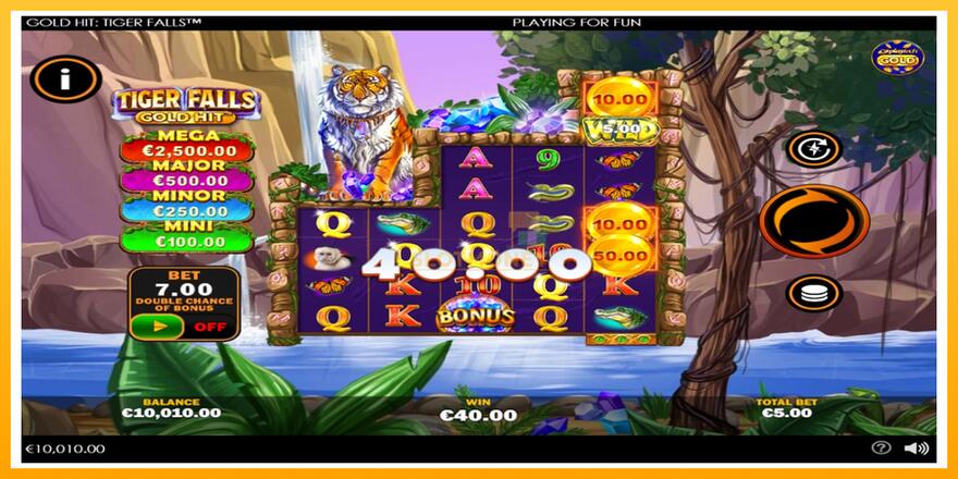 Máquina de jogos Gold Hit: Tiger Falls - chance de ganhar dinheiro, foto 3