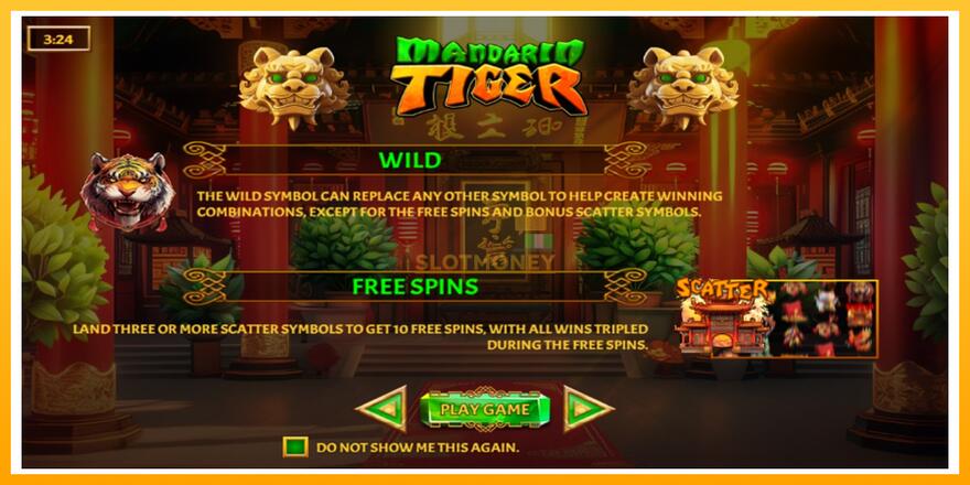 Máquina de jogos Mandarin Tiger - chance de ganhar dinheiro, foto 1