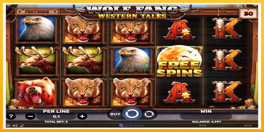 Máquina de jogos Wolf Fang - Western Tales - chance de ganhar dinheiro, foto 2