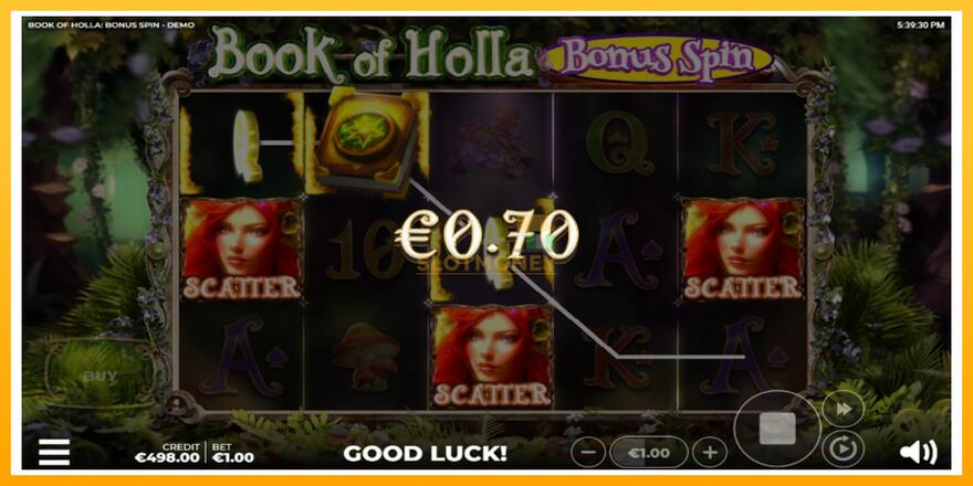 Máquina de jogos Book of Holla: Bonus Spin - chance de ganhar dinheiro, foto 3