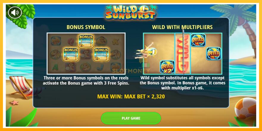 Máquina de jogos Wild Sunburst - chance de ganhar dinheiro, foto 1