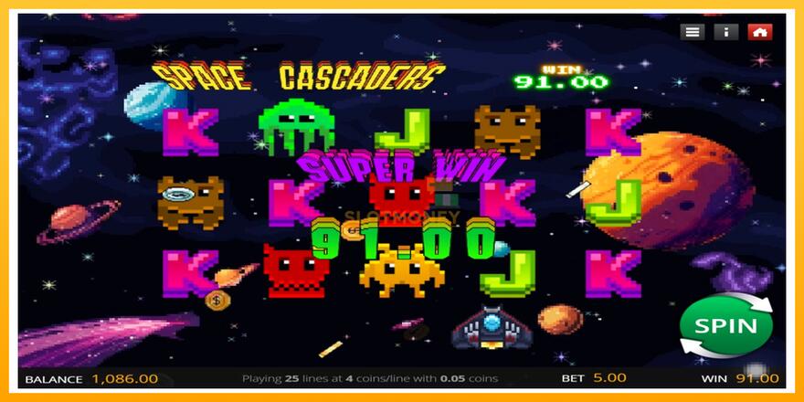 Máquina de jogos Space Cascaders - chance de ganhar dinheiro, foto 2